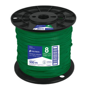 Alternative view of Metro de cable THHW-LS 8 AWG verde en carrete de 500 m