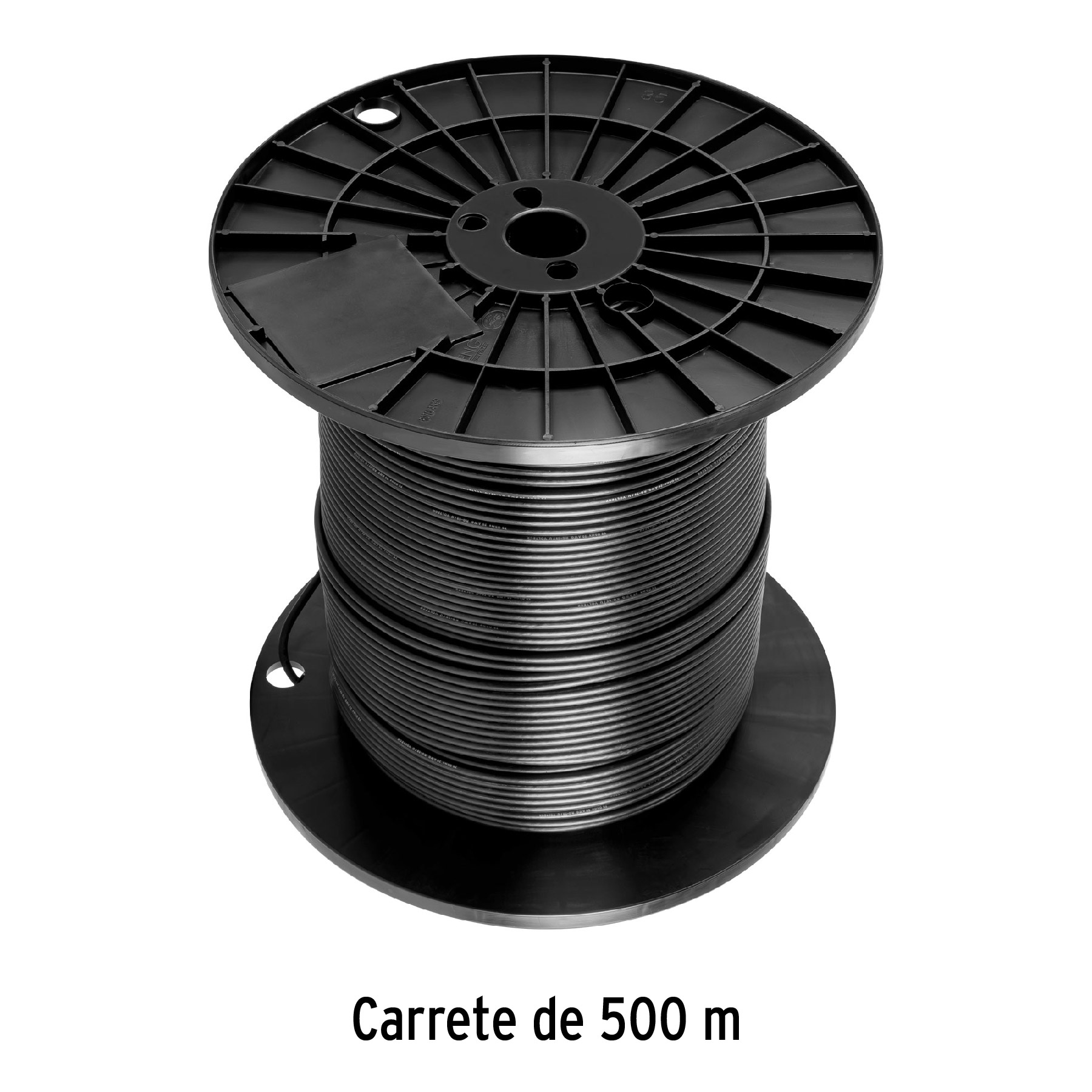 Metro de cable coaxial RG59 en carrete de 500 m, VOLTECK - Imagen 4