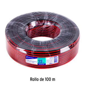 Rollo de 100 m de cable polarizado bicolor p/bocina 22 AWG - Imagen 4
