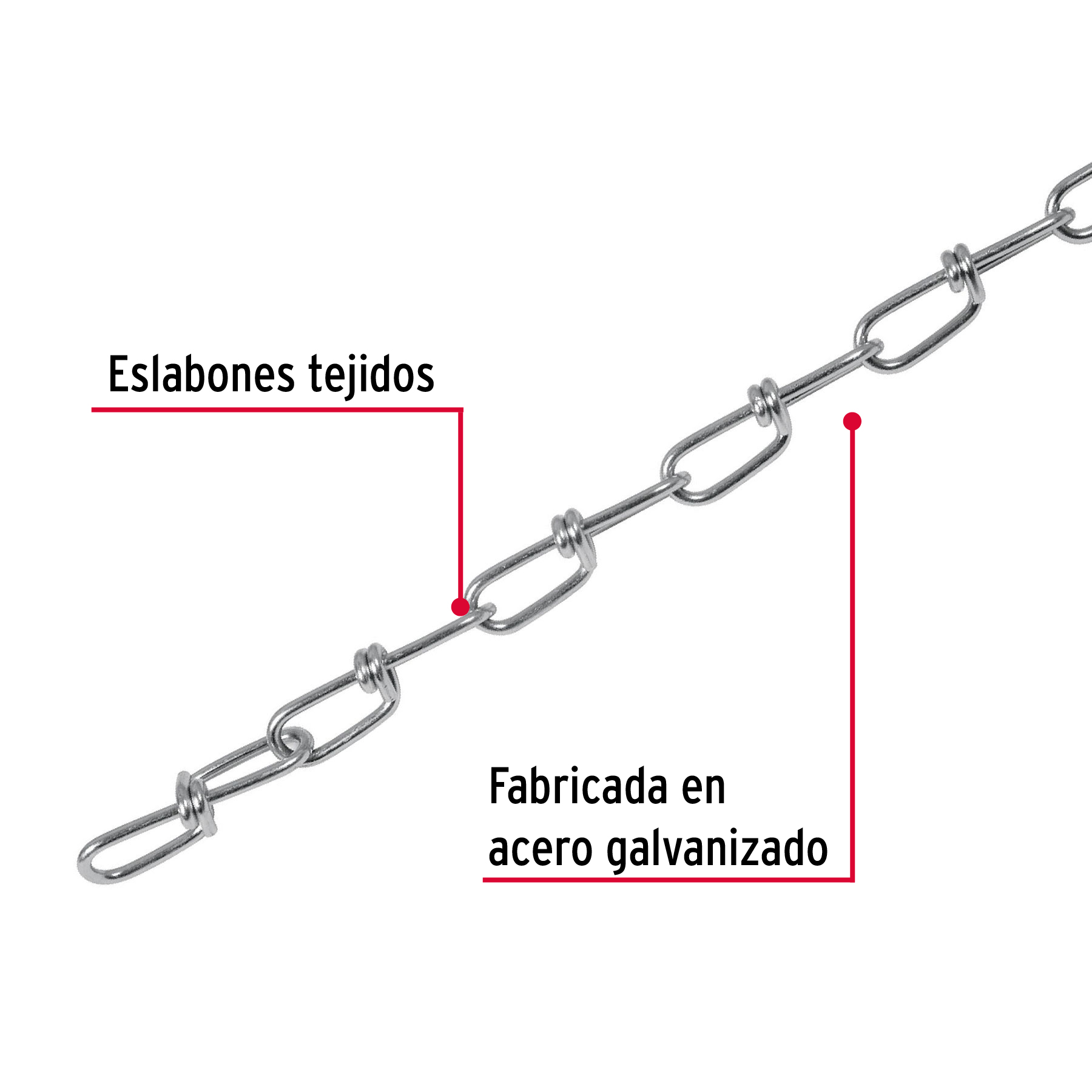 Metro de cadena tipo Víctor de 3.0 mm en carrete de 30 m - Imagen 3