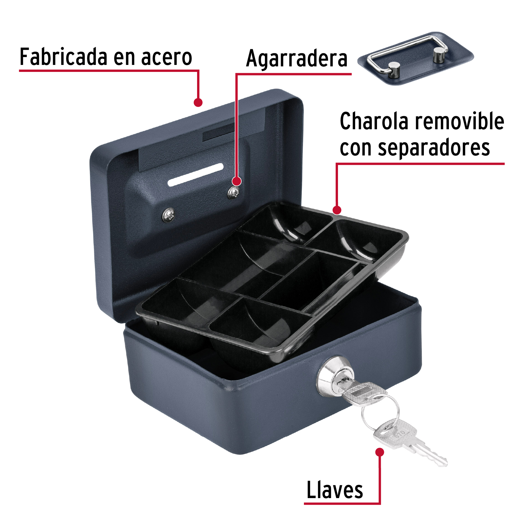 Caja para dinero, 12 cm, HERMEX - Imagen 4