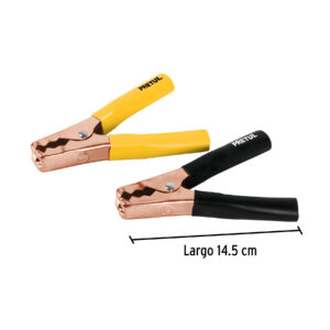 Caballete con 2 caimanes para cables pasa corriente, PRETUL - Imagen 4