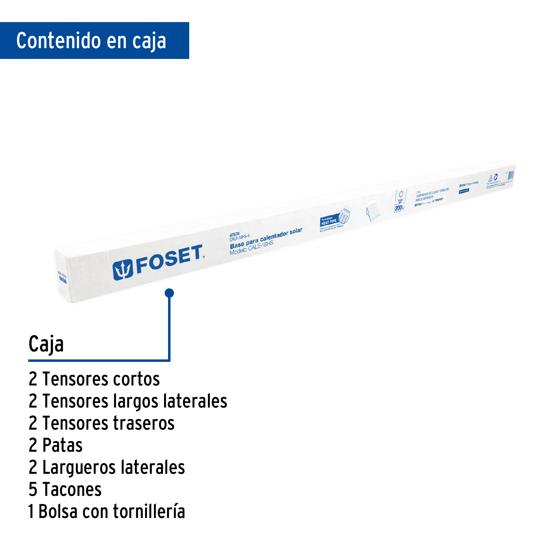 Base para termotanque p/calentador solar CALE-18HS, FOSET - Imagen 4