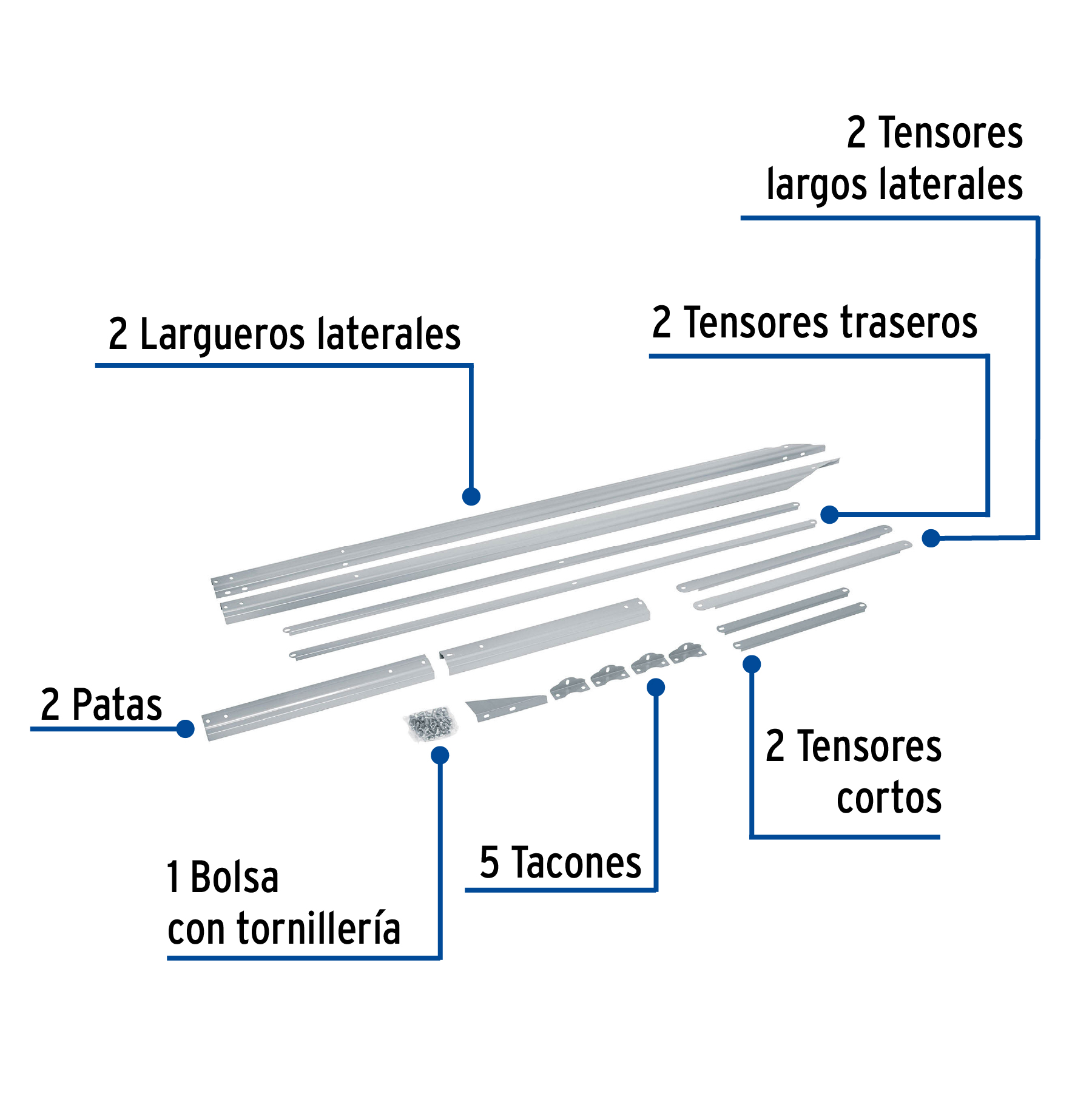 Base para termotanque p/calentador solar CALE-18HS, FOSET - Imagen 3