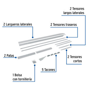 Base para termotanque p/calentador solar CALE-20S, FOSET - Imagen 3