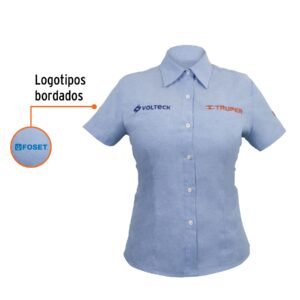 Camisa manga corta para mujer, azul, EG, TRUPER - Imagen 3