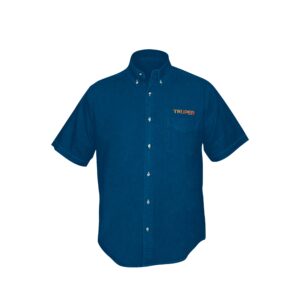 Camisa de mezclilla manga corta para hombre, M, TRUPER