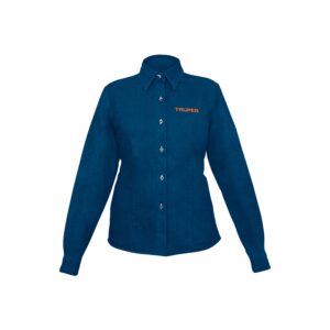 Camisa de mezclilla manga larga para mujer, M, TRUPER