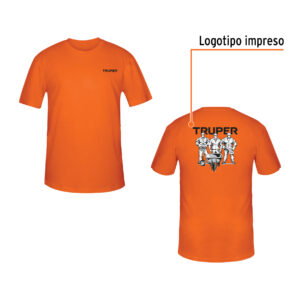 Playera cuello redondo para hombre, naranja, EG, TRUPER - Imagen 3