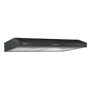 Campana extractora 75 cm, empotrable, negra, FOSET