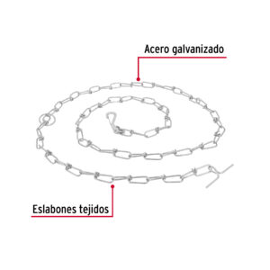 Cadena de 1.8 m de amarre para perro, 2.7 mm, FIERO - Imagen 3