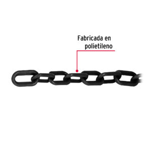 Metro de cadena de 5 mm de plástico negra, carrete de 25 m - Imagen 3
