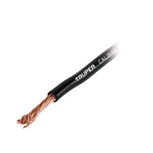 Carrete con 2.5 m de cable primario negro calibre 10, TRUPER - Imagen 3