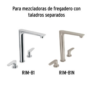 Juego de 2 cartuchos cerámicos de latón, FOSET RIVIERA - Imagen 5