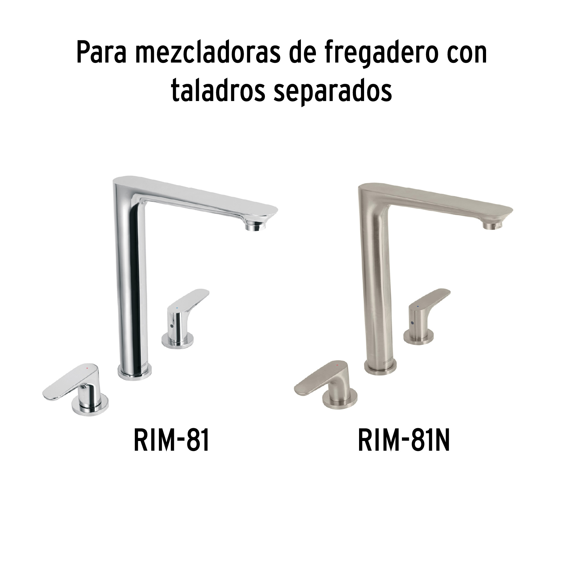 Juego de 2 cartuchos cerámicos de latón, FOSET RIVIERA - Imagen 5
