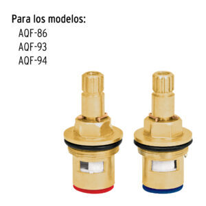 Bolsa con 2 cartuchos cerámicos para mezcladora AQF-86 FOSET - Imagen 3