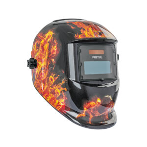 Alternative view of Careta electrónica para soldar sombra 9-13, fuego, PRETUL