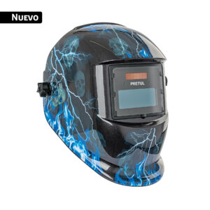 Careta electrónica para soldar sombra 9-13, rayos, PRETUL - Imagen 2