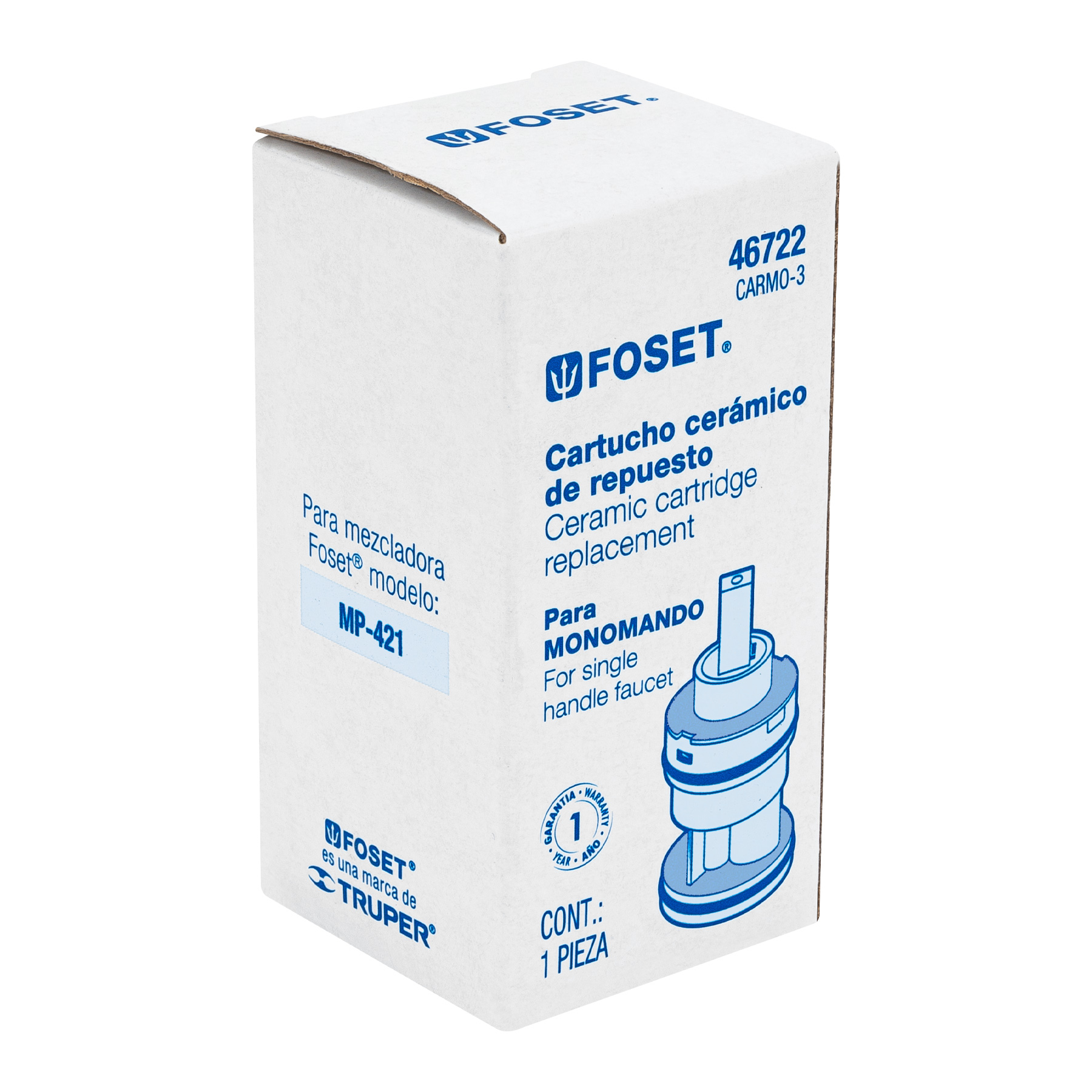 Cartucho para monomando MP-421, FOSET - Imagen 5