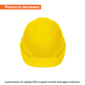 Casco de seguridad, ajuste de matraca, amarillo, TRUPER