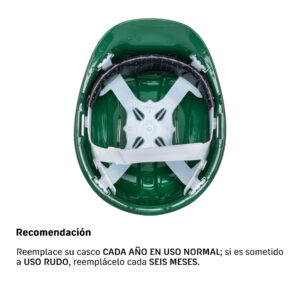 Casco de seguridad, ajuste de intervalos, verde, PRETUL - Imagen 4