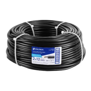 Alternative view of Metro de cable uso extra rudo 2 x 12 AWG en rollo de 100 m