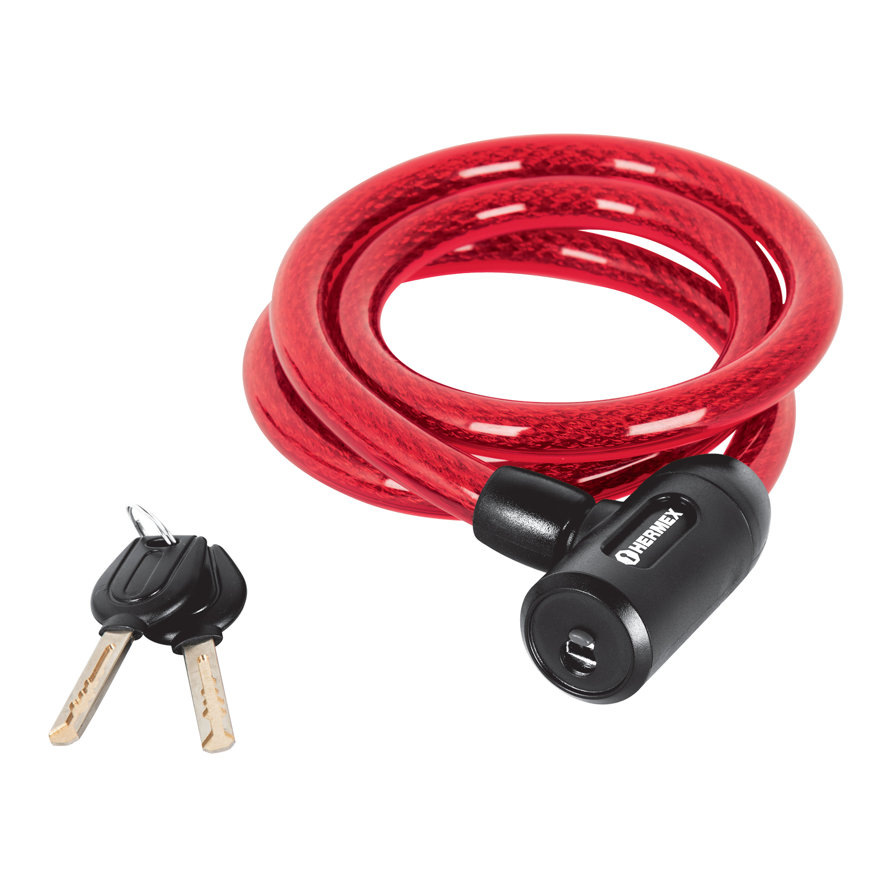 Candado de cable con llave, 15mm X 1.20 m, HERMEX - Imagen 2