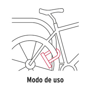Candado rígido tipo 'U' de 20 cm, llave de disco, HERMEX - Imagen 5