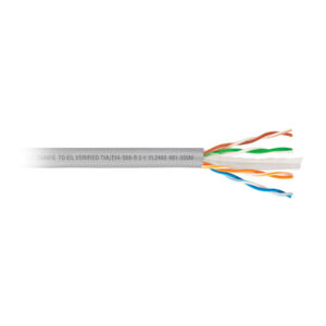 Metro de cable UTP CAT6, Bobina de 305m, gris, VOLTECK - Imagen 5