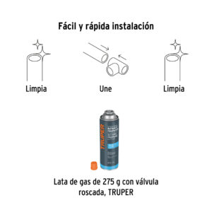 Tubo rígido de cobre 1' tipo 'L', 3m, 2.9kg, FOSET - Imagen 4