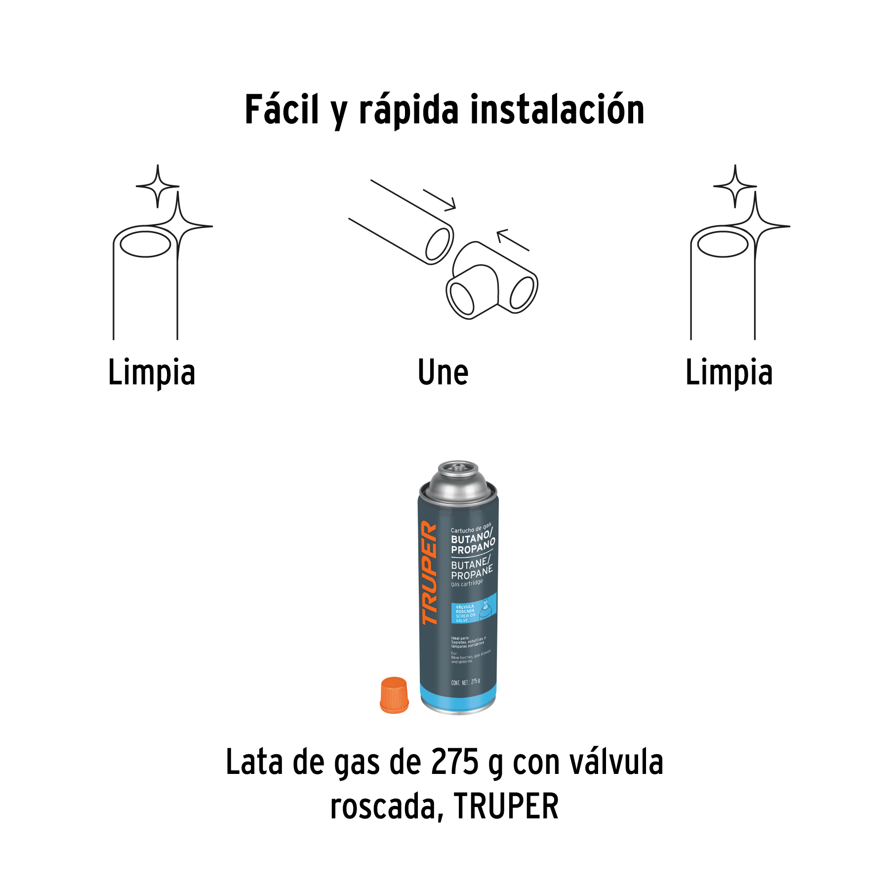 Tubo rígido de cobre 1' tipo 'L', 3m, 2.9kg, FOSET - Imagen 4