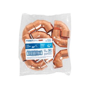 Codo 90° de cobre 3/4', FOSET BASIC - Imagen 4