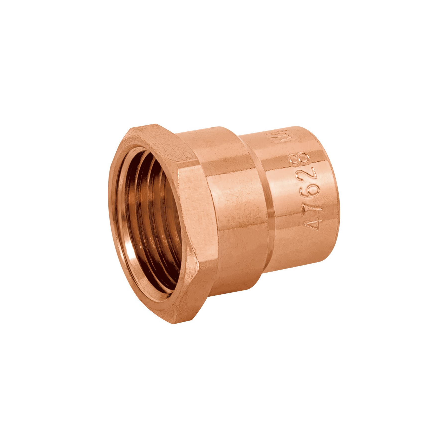 Conector de cobre de rosca interior 1/2', FOSET BASIC - Imagen 2