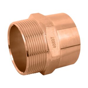 Conector de cobre, rosca exterior 2', FOSET - Imagen 2