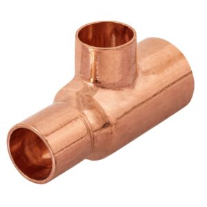 Tee reducida de cobre 3/4' x 1/2' x 1/2', FOSET - Imagen 2