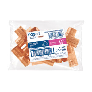 Tee sencilla de cobre 1/2', FOSET BASIC - Imagen 4