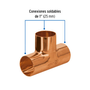 Tee sencilla de cobre 1', FOSET BASIC - Imagen 3