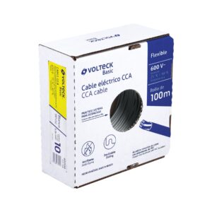 Rollo de 100 metros de cable THW CCA 10 AWG blanco, BASIC - Imagen 4