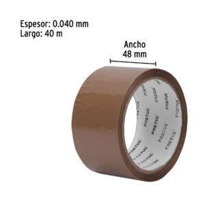 Cinta de empaque 48 mm x 40 m canela, PRETUL - Imagen 4