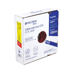 Rollo de 100 metros de cable THW CCA 8 AWG rojo, BASIC - Imagen 4