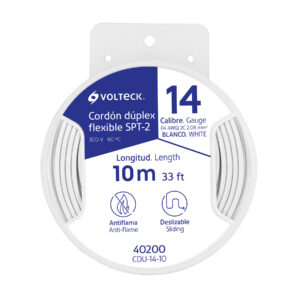 Alternative view of Carrete con 10 m cordón dúplex flexible SPT 14 AWG, VOLTECK