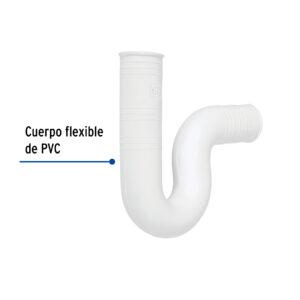 Céspol flexible de PVC para lavabo, FOSET - Imagen 3