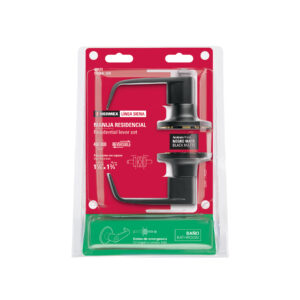 Cerradura manija 'Siena' p/baño, negro mate, HERMEX - Imagen 3