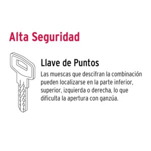 Jaladera/perilla, Lugo llave-llave, Cromo Mate, HERMEX - Imagen 3