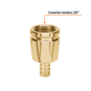Conector 1/2' hembra robusto de aluminio, TRUPER - Imagen 3