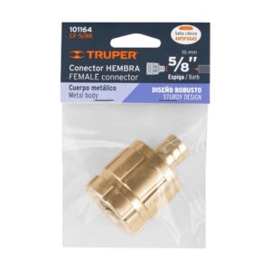 Conector 5/8' hembra robusto de aluminio, TRUPER - Imagen 4
