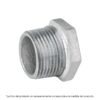 Reducción bushing acero galvanizado 1/2x3/8', FOSET