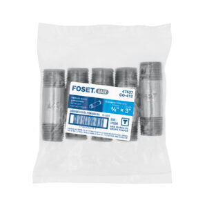 Niple de acero galvanizado 3/4' x 3', FOSET - Imagen 4
