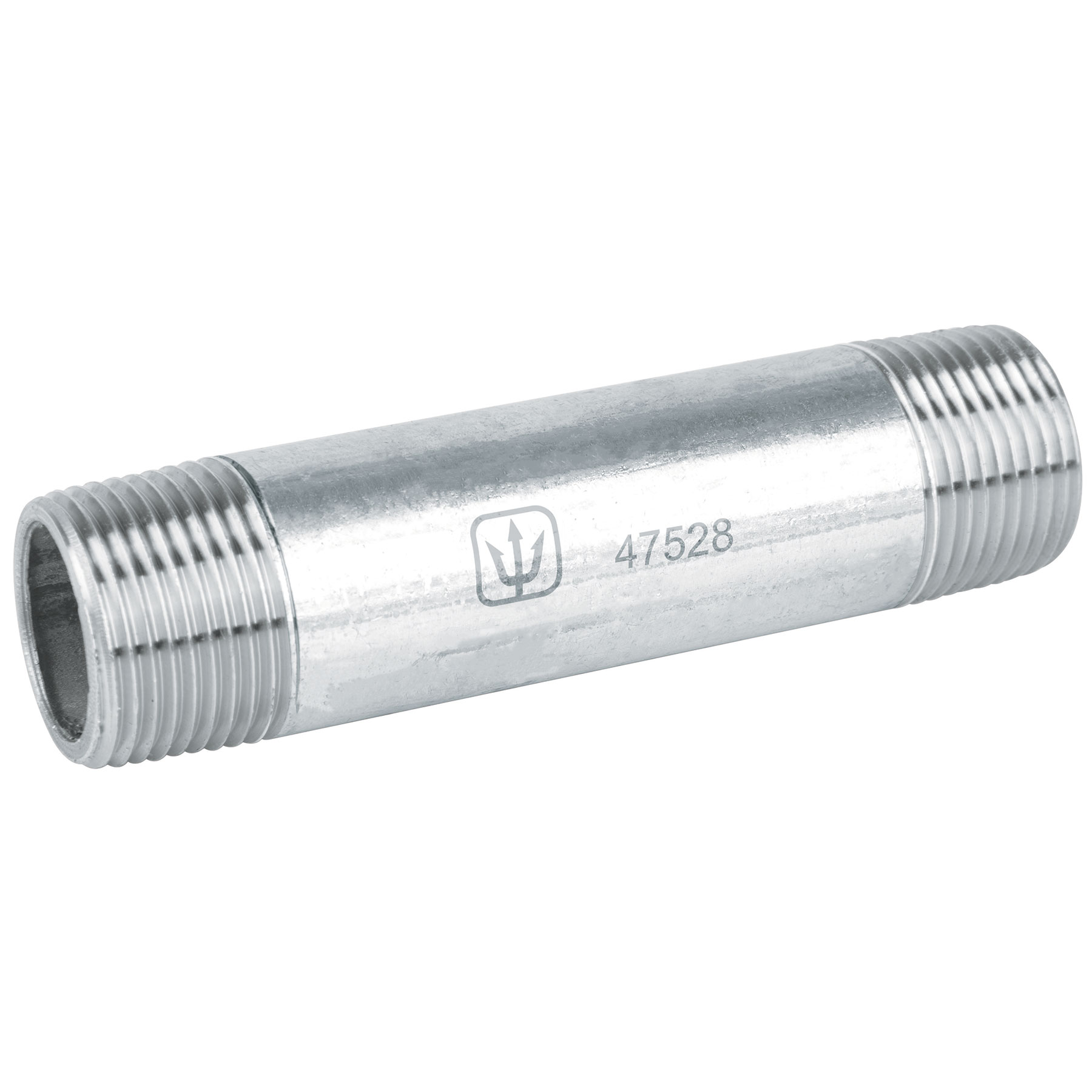 Niple de acero galvanizado 3/4' x 4', FOSET - Imagen 2