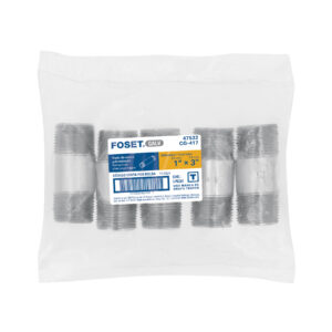 Niple de acero galvanizado 1' x 3', FOSET - Imagen 4